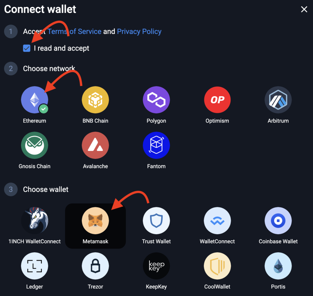 connect wallet